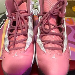 Jordan Women's Sneakers in Pink and White